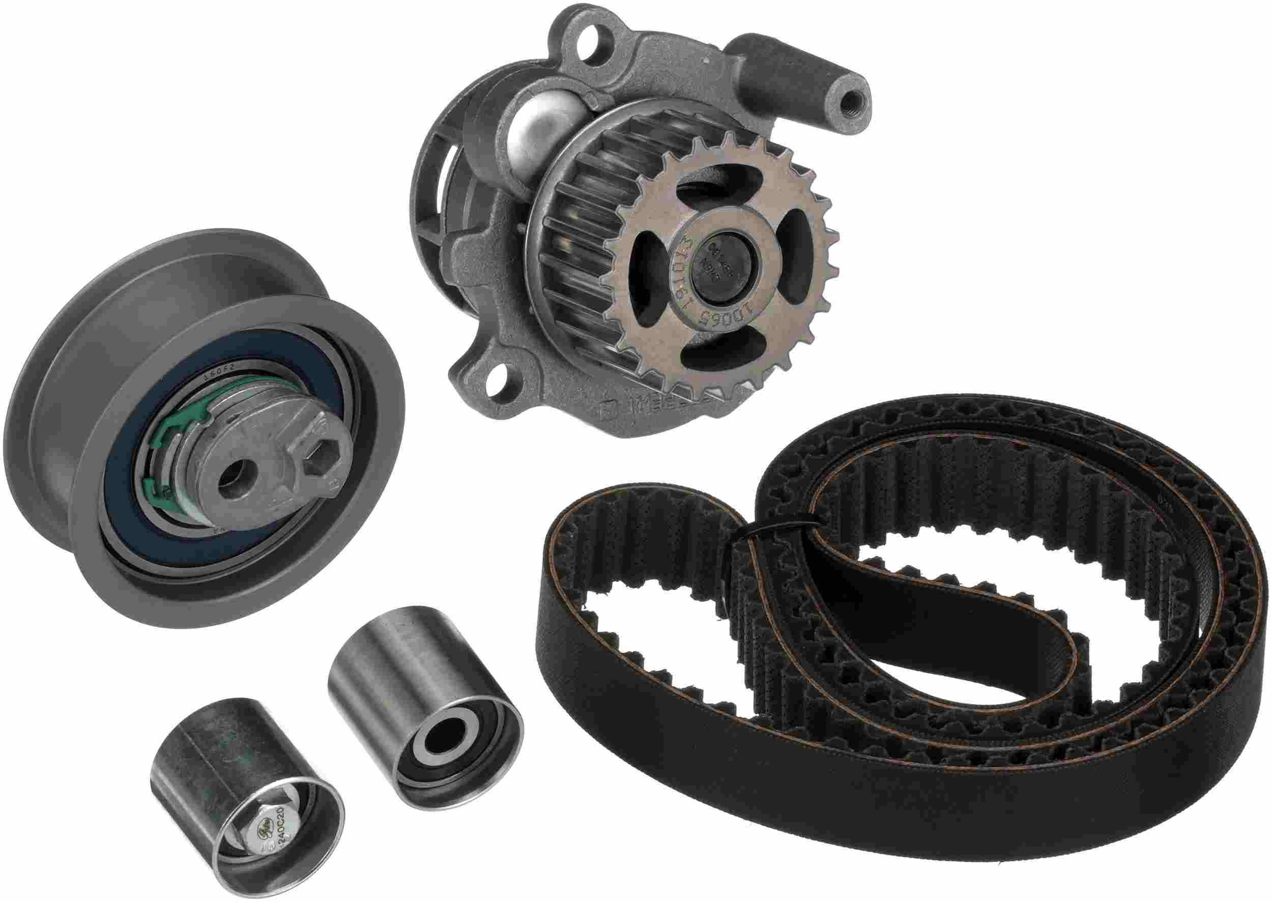 Gates Timing Belt Component Kit with Water Pump TCKWP334M