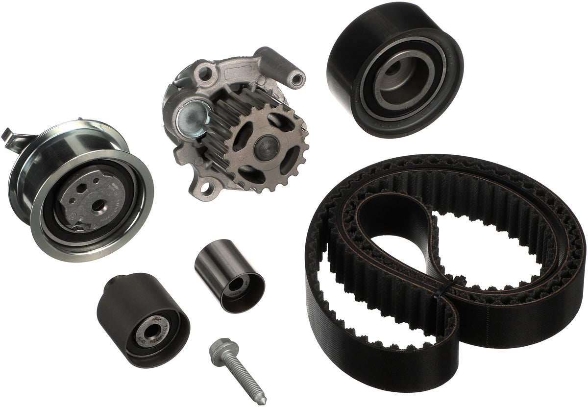 Gates Timing Belt Component Kits w/ Water Pump: 2011-09 Volkswagen, Jetta, 4