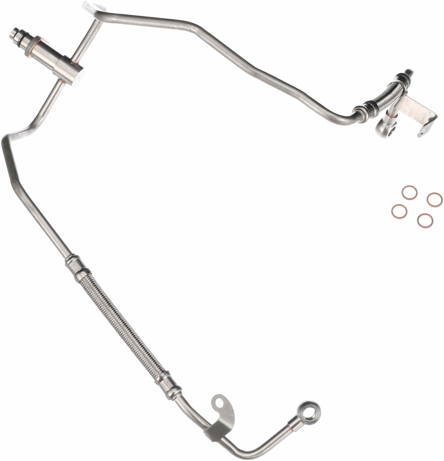 Gates 12-13 BMW 650I V-8 4.4L Turbo Oil Feed Line Turbocharger Oil Line TL155