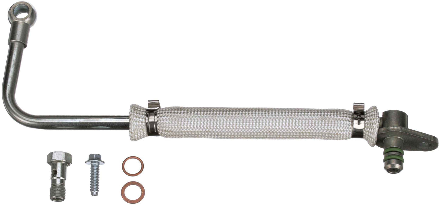 Gates 17-19 Ford Escape 4Cyl 1.5L 12-7/16in Bolt Turbocharger Oil Feed Line w/Banjo Bolt/Washers TL175