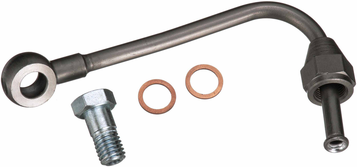 Gates 05-10 Subaru Impreza 4Cyl 2.5L Steel x 6-1/8in Turbocharger Oil Feed Line w/Banjo Bolt/Washers TL194