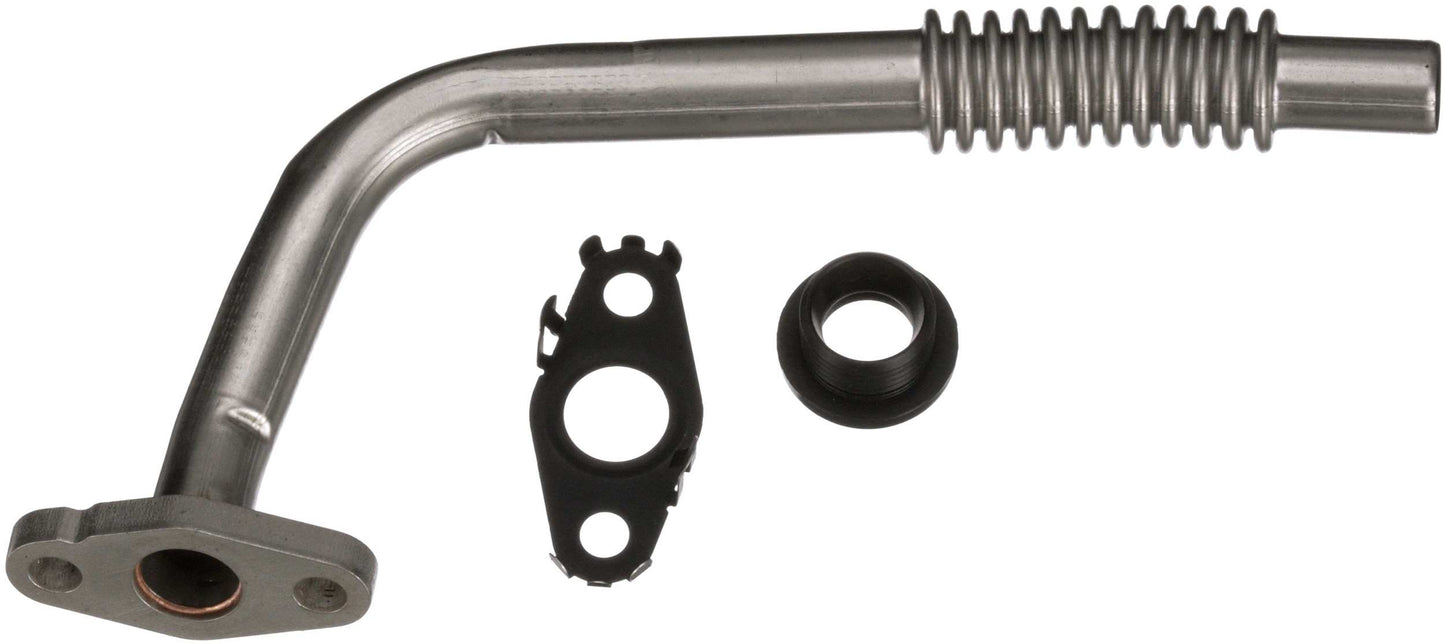 Gates 16-22 Mercedes-Benz GLC300 4Cyl 2.0L Steel x 9-1/4in Turbocharger Oil Drain Line w/Grommet TL204