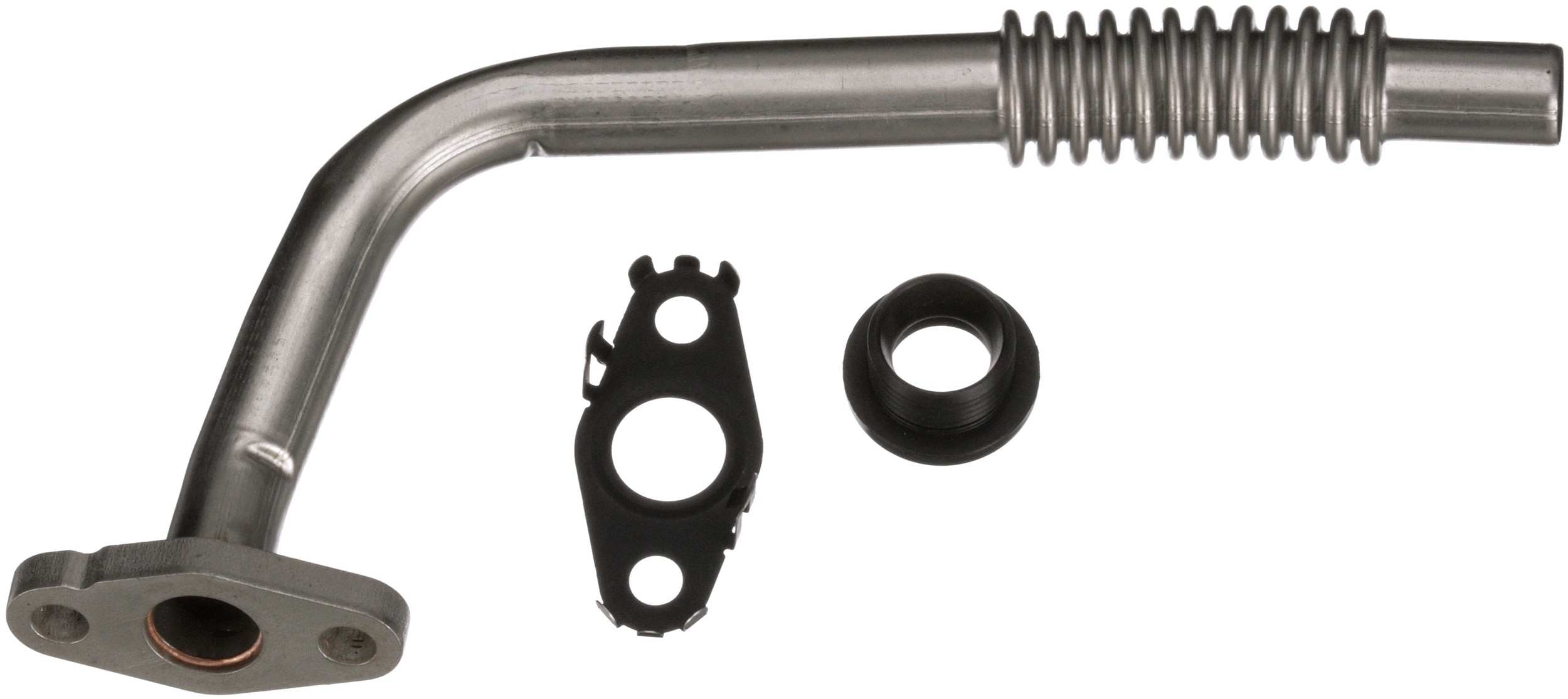 Gates 16-22 Mercedes-Benz GLC300 4Cyl 2.0L Steel x 9-1/4in Turbocharger Oil Drain Line w/Grommet TL204