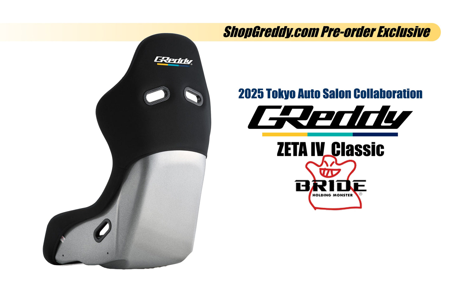 GReddy X BRIDE TAS25 EDITION ZETA IV CLASSIC SEATS - () 70723026