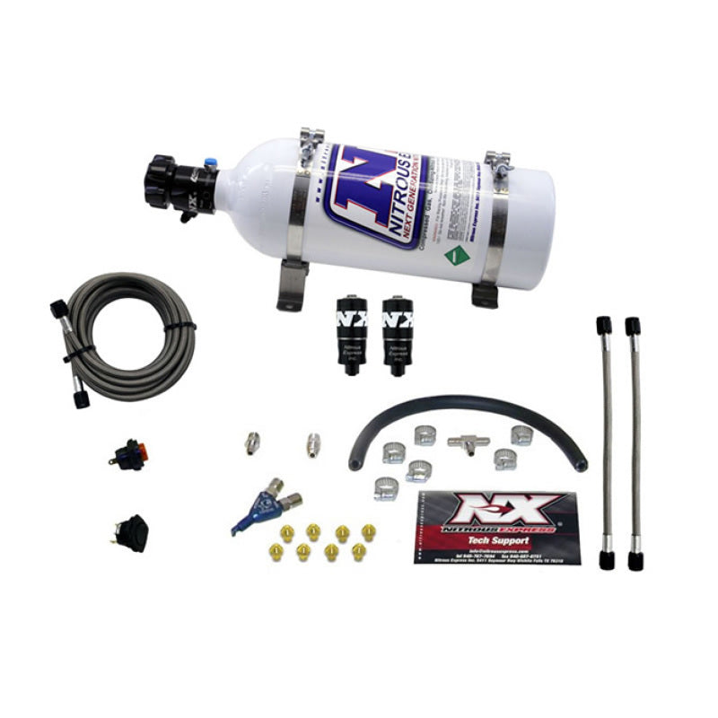 Nitrous Express Hitman EFI Single Nozzle Piranha Nitrous Kit (35-75HP) w/5lb Bottle 20001-05 20001-05 Photo - Primary