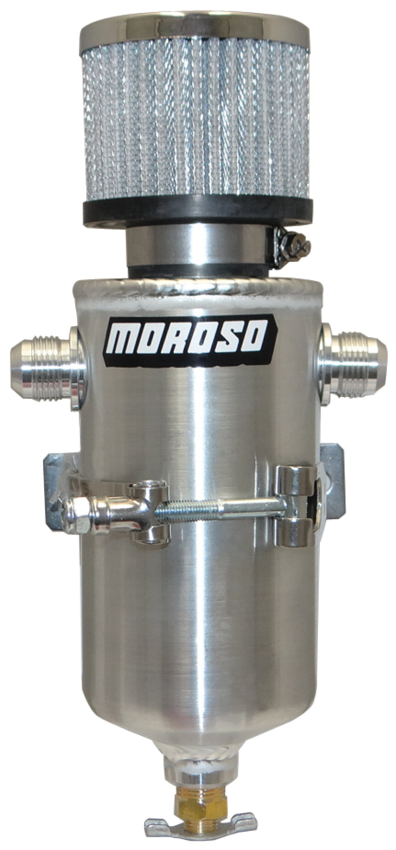 Moroso Breather Tank; Vacuum/Dry Sump Pump; 2 -10AN Fittings 85468 Photo - Primary