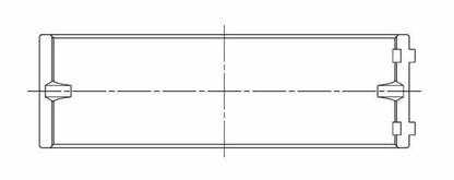 ACL BMW M20/M50/M52/M54  - 1919CC 80.0mm Bore 66.0mm Stroke .025 Oversized Main Bearing Set 7M1532H-.025 7M1532H-.025 Technical Drawing
