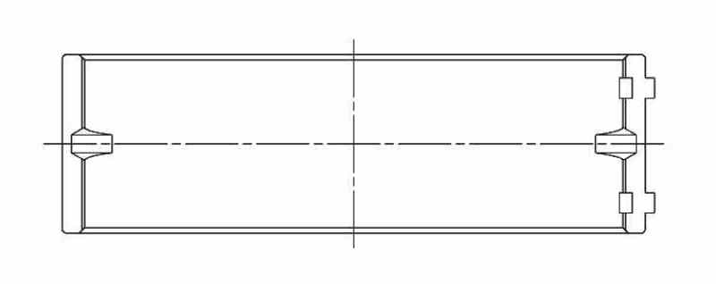 ACL BMW M40B16/18 (1.6L / 1.8L / 1.9L) Standard Main Bearing Set w/ Extra Oil Clearance 5M1538HX-STD 5M1538HX-STD Technical Drawing