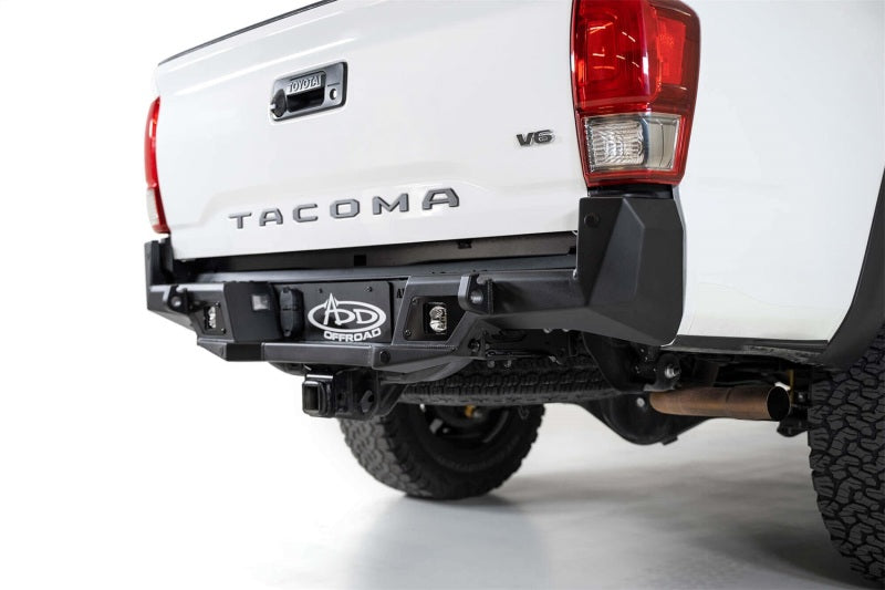 Addictive Desert Designs 16-19 Toyota Tacoma Stealth Fighter Rear Bumper w/ Backup Sensor Cutouts R681241280103 R681241280103 Photo - Mounted