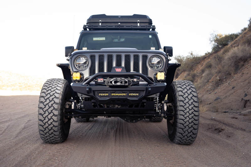 DV8 Offroad 18-23 Wrangler JL/Gladiator JT Spec Series Front Bumper FBJL-09 FBJL-09 Photo - Unmounted