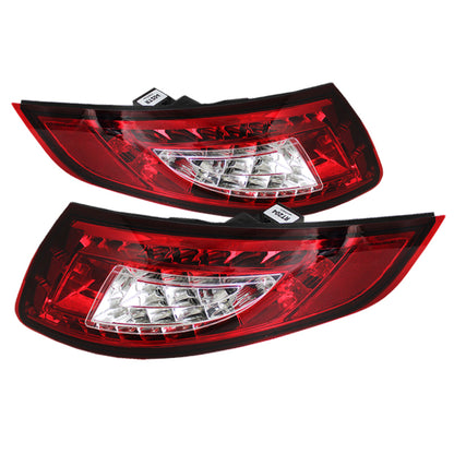 Spyder Porsche 997 05-08 LED Tail Lights Red Clear ALT-YD-P99705-LED-RC 5037978 5037978 Photo - Primary
