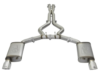 aFe MACH Force-Xp 3in 304 Stainless Steel Cat-Back Exhaust System w/Polish 49-33072-1P Photo - Unmounted