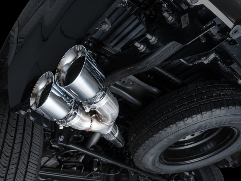 AWE Tuning AWE 0FG Exhaust for 3rd Gen Toyota Tundra - Dual Chrome Silver Tips 3015-32063 3015-32063 Photo - Mounted