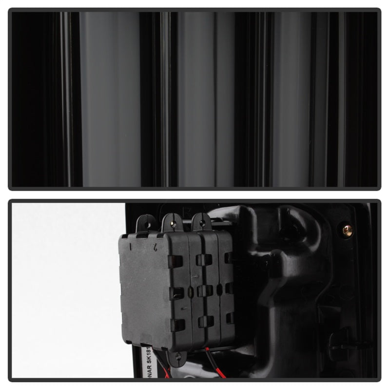 Spyder 07-16 Jeep Wrangler Verison 2 Light Bar LED Tail Lights - Smoke (ALT-YD-JWA07V2-LBLED-BSM) 5084781 5084781 Photo - Unmounted