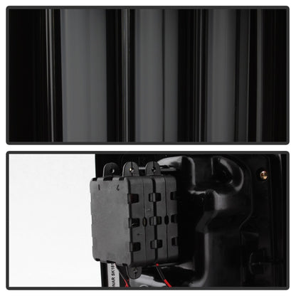 Spyder 07-16 Jeep Wrangler Verison 2 Light Bar LED Tail Lights - Smoke (ALT-YD-JWA07V2-LBLED-BSM) 5084781 5084781 Photo - Unmounted