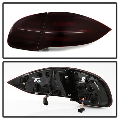 Spyder Porsche Cayenne 958 11-14 LED Tail Lights - Sequential Signal - Red Smoke 5086907 5086907 User 1