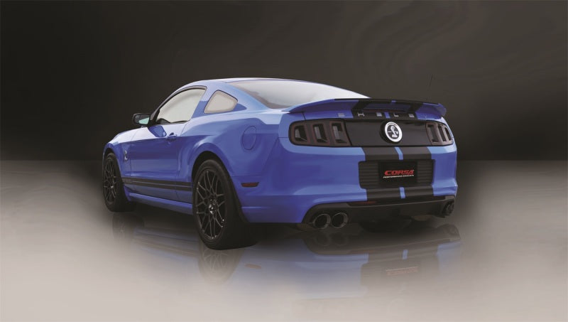 Corsa Performance 13-13 Ford Mustang Shelby GT500 5.8L V8 Black Sport Axle-Back Exhaust 14321BLK Photo - Mounted