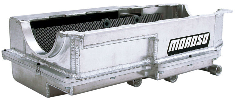 Moroso Donovan 700/DRC2/Merlin Big Block (w/Three Pick Ups & 2 Piece Seal) Dry Sump Aluminum Oil Pan 21597 21597 Photo - Primary