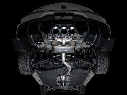 AWE Tuning 2024 Acura Integra Type S DE5 FWD Touring Edition Exhaust w/ Triple Chrome Silver Tips 3015-52335 3015-52335 Photo - Mounted