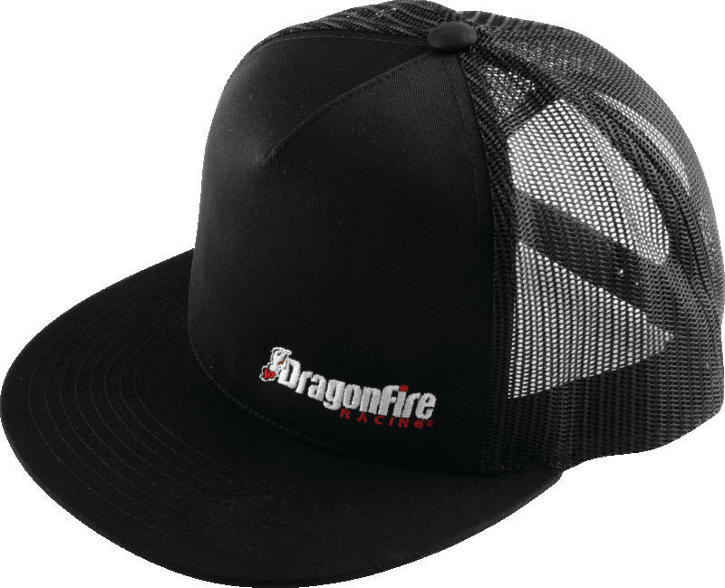 DragonFire Racing Hat Dfr Logo Flatbill Blk Mesh 522288 522288 Photo - Primary