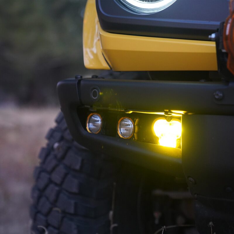 KC HiLiTES Three Light Fog Pocket Kit 21-  Ford Bronco 97168 97168 Photo - lifestyle view