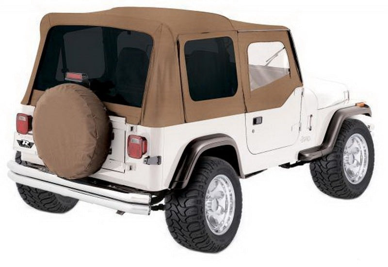 Rampage Factory Replacement Soft Top for 1988-1995 Jeep Wrangler YJ with Door 99617 Photo - Mounted