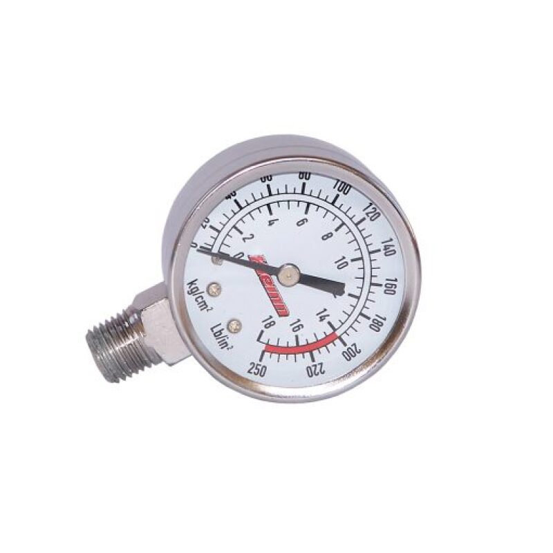Kleinn Air Horns Kleinn Stem Mount Analog Chrome-Plated Air Gauge/ 0-250 PSI - 1/4In M NPT Inlet 1024 1024 Photo - Primary