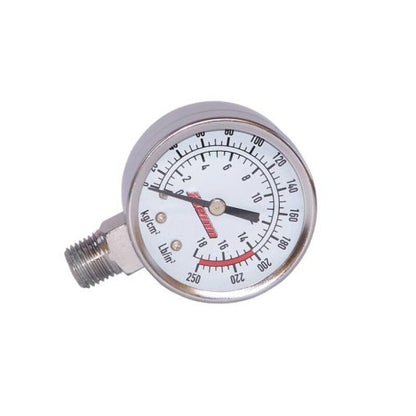 Kleinn Air Horns Kleinn Stem Mount Analog Chrome-Plated Air Gauge/ 0-250 PSI - 1/4In M NPT Inlet 1024 1024 Photo - Primary
