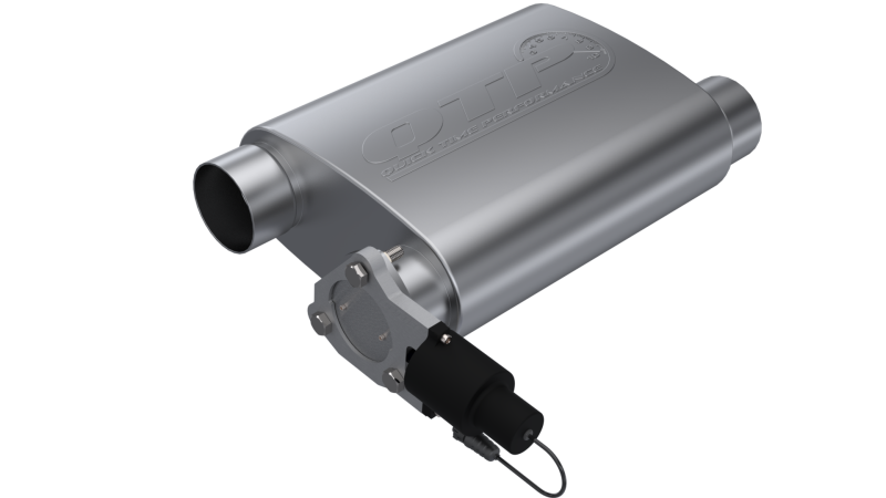 QTP 3in Weld-On 304SS Screamer Muffler w/Bolt-On QTEC Electric Cutout 13300C 13300C Photo - Primary