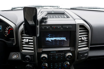 BuiltRight Industries 2015+ Ford F-150/250/350/Raptor Dash Mount & Rear Seat Release - Blk 111001 111001 Photo - Unmounted