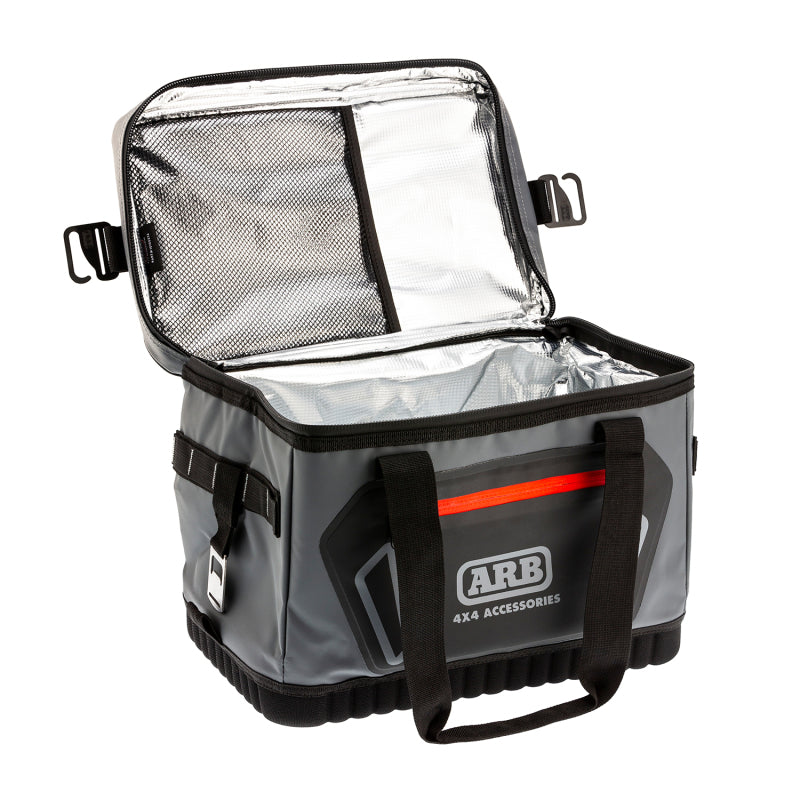ARB Cooler Bag Charcoal w/ Red Highlights 15in L x 11in W x 9in H Holds 22 Cans 10100376 10100376 Photo - Unmounted