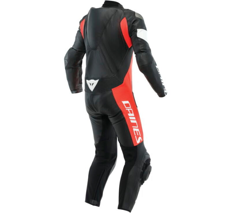 Dainese Tosa 1PC Leather Suit Perforated Black/Fluo-Red/White Size - 48 201513485-W12-48 201513485-W12-48 Photo - Primary