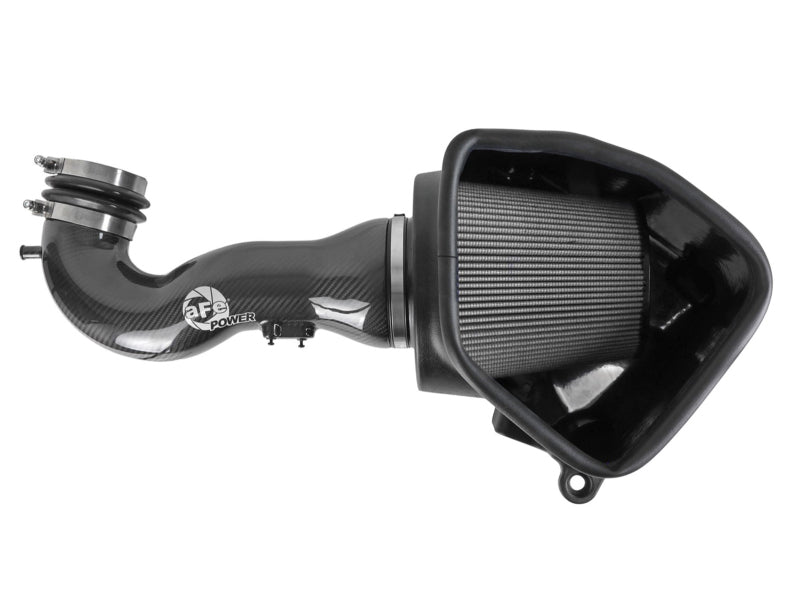 aFe 19-21 GM Trucks 5.3L/6.2L Track Series Carbon Fiber Cold Air Intake System W/ Pro Dry S Filters 57-10015D 57-10015D Photo - Unmounted