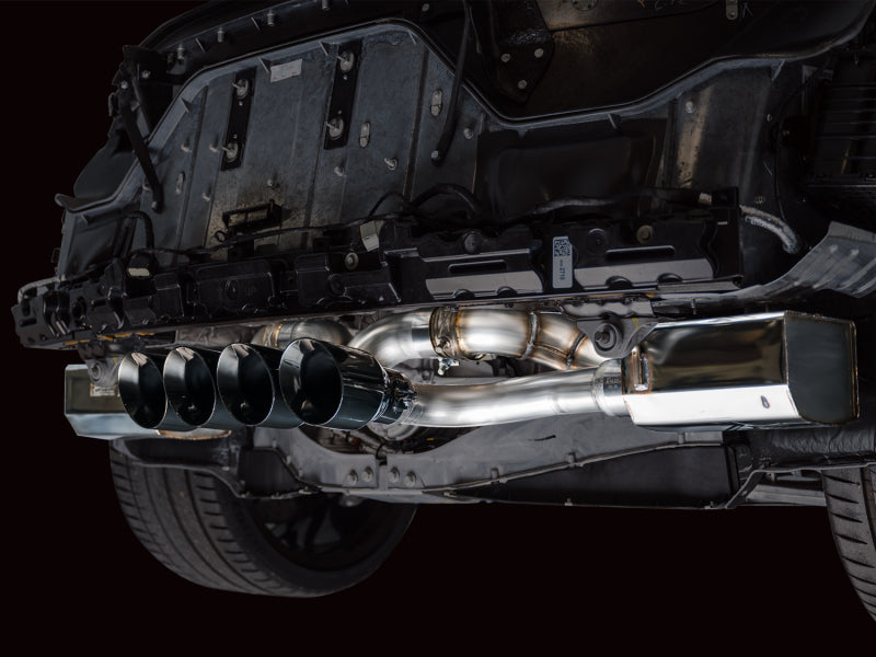 AWE Tuning AWE 2023 C8 Corvette Z06 SwitchPath Cat-Back Exhaust - Diamond Black Tips 3025-43906 3025-43906 Photo - Mounted
