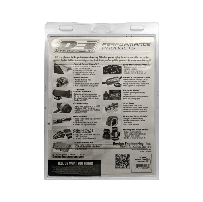 DEI Exhaust Wrap 2in x 50ft - Titanium - Black 10003 10003 Photo - Unmounted