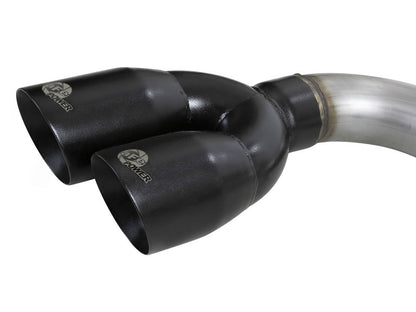 aFe Vulcan Series 3in 304SS Exhaust Cat-Back w/Blk Tip 2019 GM Silverado/Sierra 1500 V6-4.3L/V8-5.3L 49-34106-B 49-34106-B Photo - Close Up