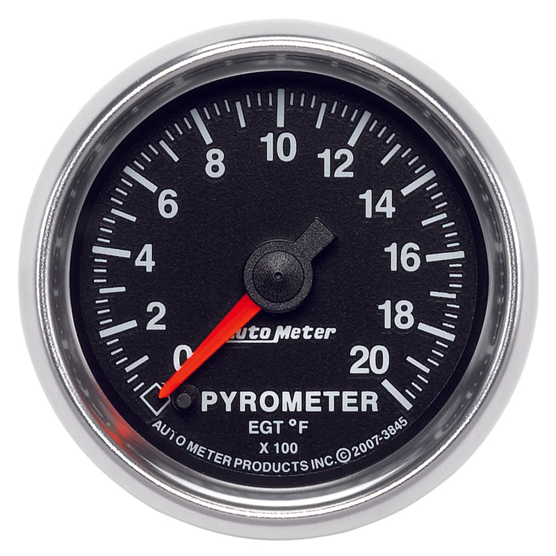 Autometer GS 0-2000 degree F Full Sweep Electronic Pyrometer Gauge 3845 3845 Photo - Primary