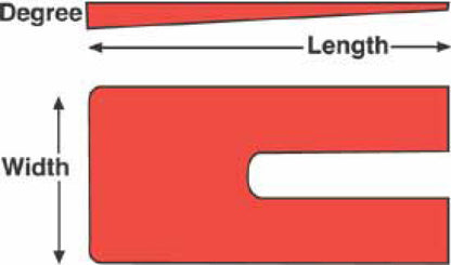SPC Performance Steel Shim 4X6.5X2 - Pack of 6 10736 10736 Line Art