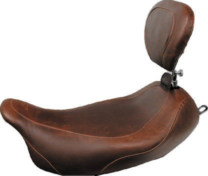 Mustang Motorcycle Mustang 08-21 Harley Electra Glide Std,Rd Glide,Rd King,Str Glide Wide Tripper Solo Seat - Brown 79810 79810 Photo - Primary