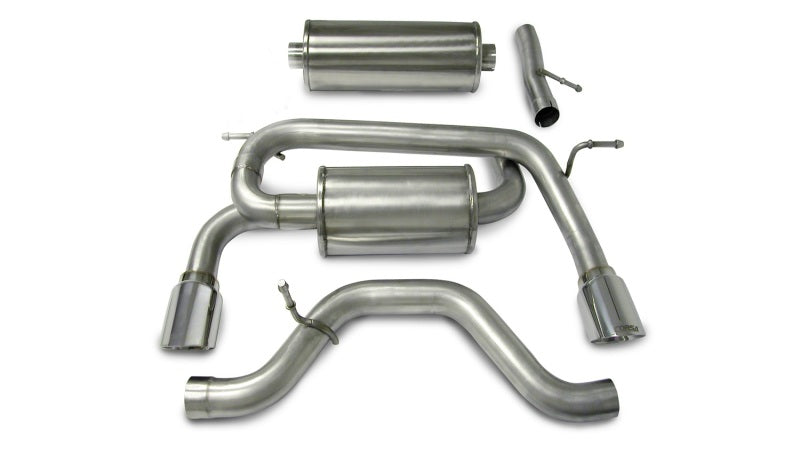 Corsa Performance 06-08 Hummer H3 3.5L Polished Sport Cat-Back Exhaust 14212 Photo - Primary