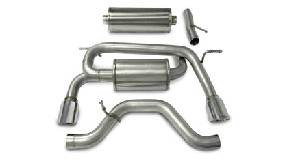Corsa Performance 06-08 Hummer H3 3.5L Polished Sport Cat-Back Exhaust 14212 Photo - Primary