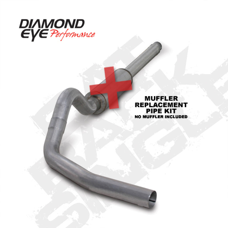 Diamond Eye Performance Diamond Eye KIT 4in CB MFLR RPLCMENT PIPE SGL AL: 94-97 FORD 7.3L F250/F350 PWRSTROKE K4310A-RP K4310A-RP Photo - Primary