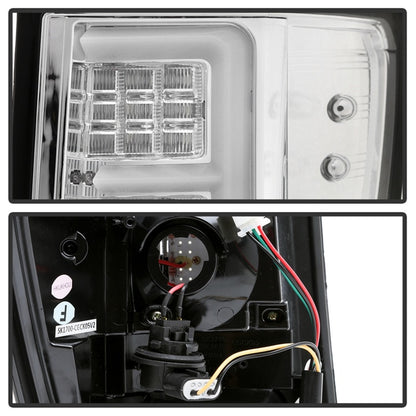 Spyder Jeep Grand Cherokee 05-06 Version 2 Light Bar LED Tail Lights - Chrome 5085832 5085832 Photo - Unmounted
