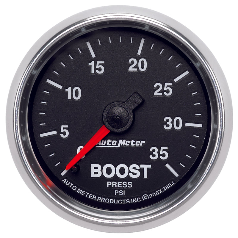 AutoMeter GS 2 1/16 inch 35PSI Mechanical Boost Gauge 3804 3804 Photo - Primary