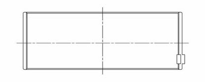 ACL 1958-1980 Chrysler Prod V8 383/400/440 .20mm Oversized Trimetal Rod Bearing Set 8B527P-20 8B527P-20 Technical Drawing