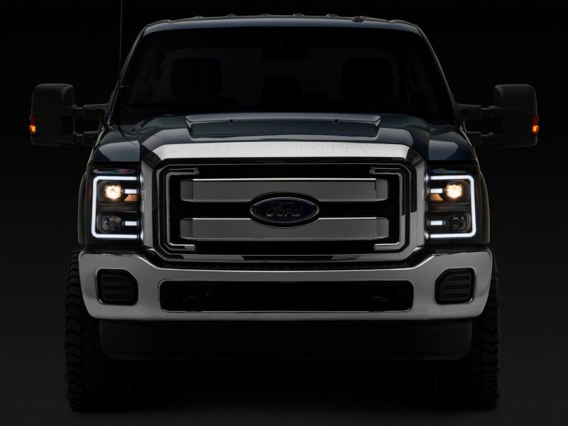 Raxiom 11-16 Ford F-250 Super Duty LED Projector Headlights - Blk Housing (Clear Lens) SD3620 SD3620 Photo - Close Up