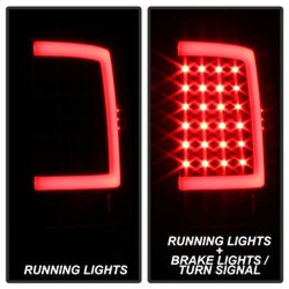 SPYDER xTune 13-18 Dodge Ram 1500 LED Tail Lights - Black (ALT-ON-DRAM13V2-LBLED-BK) 9041013 9041013 Photo - Unmounted