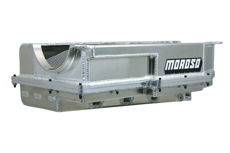 Moroso Donovan 700/DRC2/Merlin Big Block (w/Four Pick Ups & 2 Piece Seal) Dry Sump Aluminum Oil Pan 21598 21598 Photo - Primary