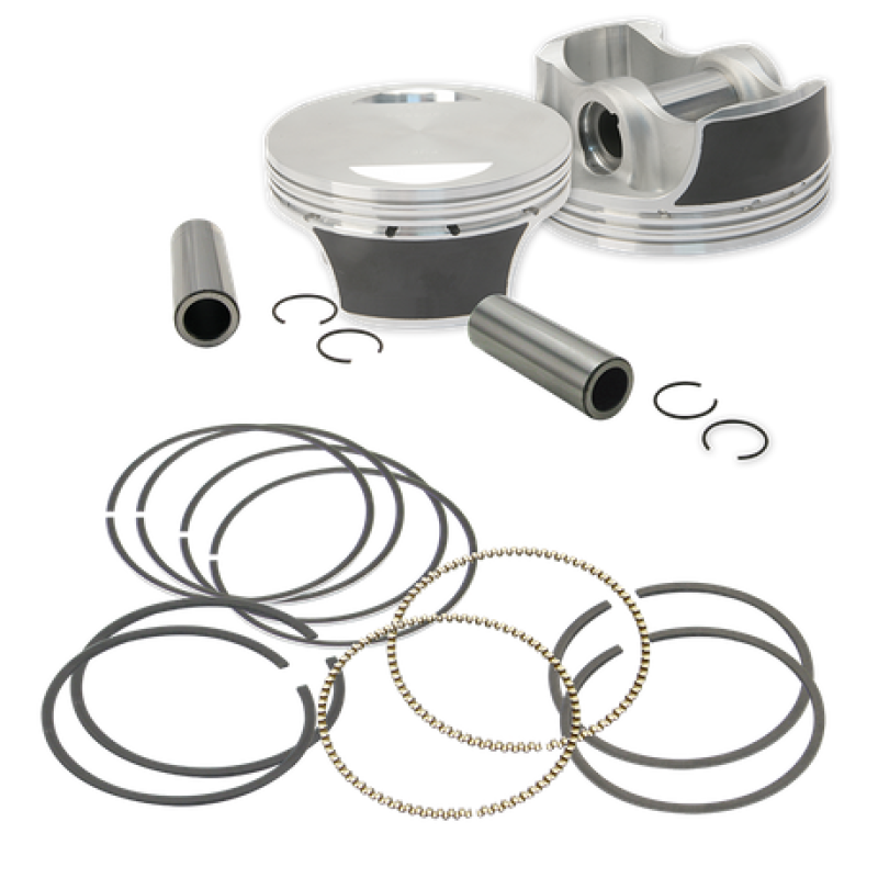 S&S Cycle 07-17 BT 3.927in Standard Bore 106in Big Bore Forged Piston Set 106-3690 106-3690 User 1