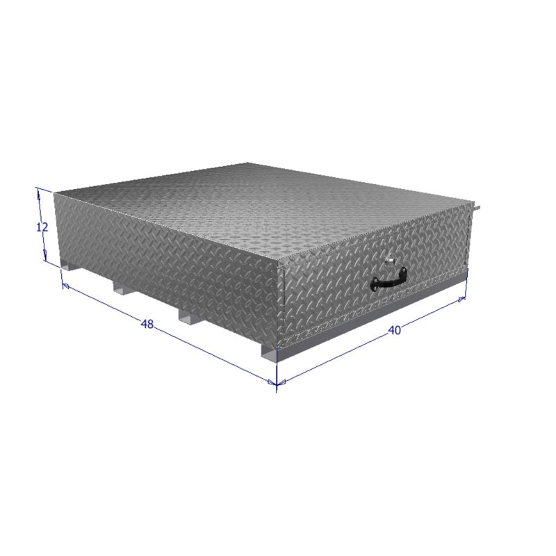 Westin/Brute 48in D x 40in W x 12in H Single Drawer - Aluminum 80-HBS338 80-HBS338 Photo - Unmounted